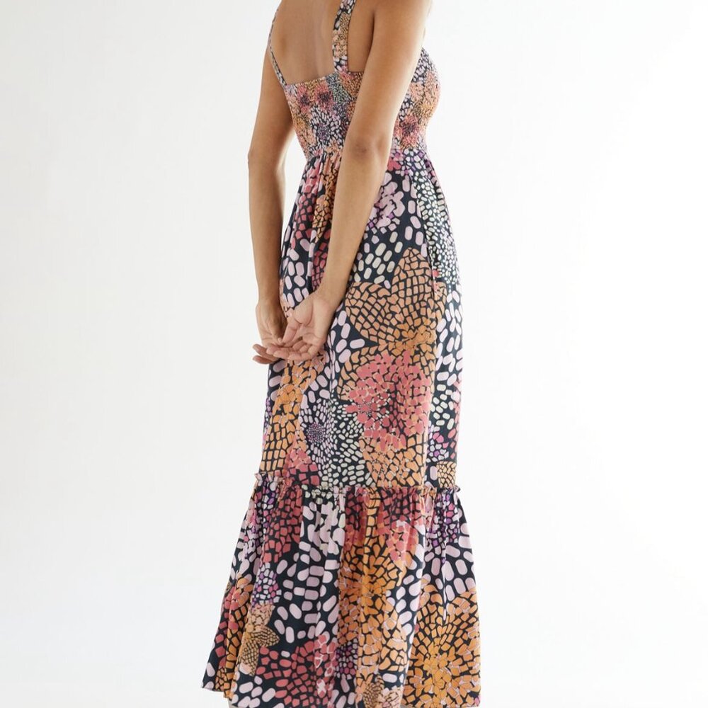 Geisha Designs Smocked Beaded Maxi Dress - Picture 2 of 14